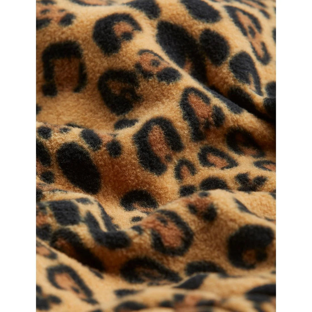 Leopard Fleece Joggers by Mini Rodini