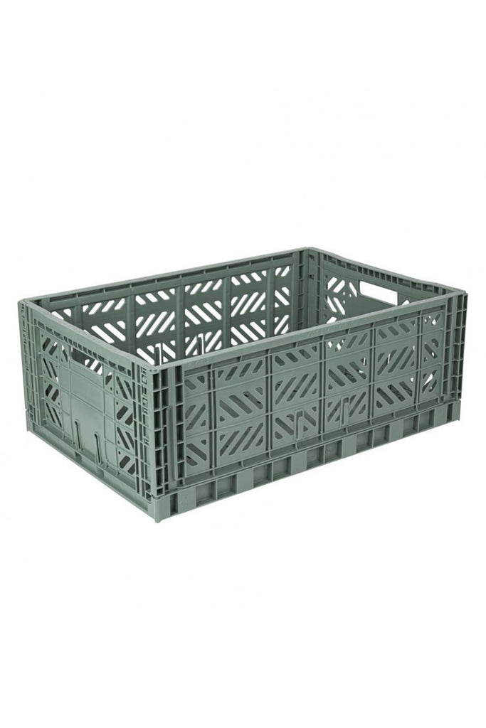*LOCAL DELIVERY / PICK-UP ONLY* Maxi Storage Crate (Almond Green)