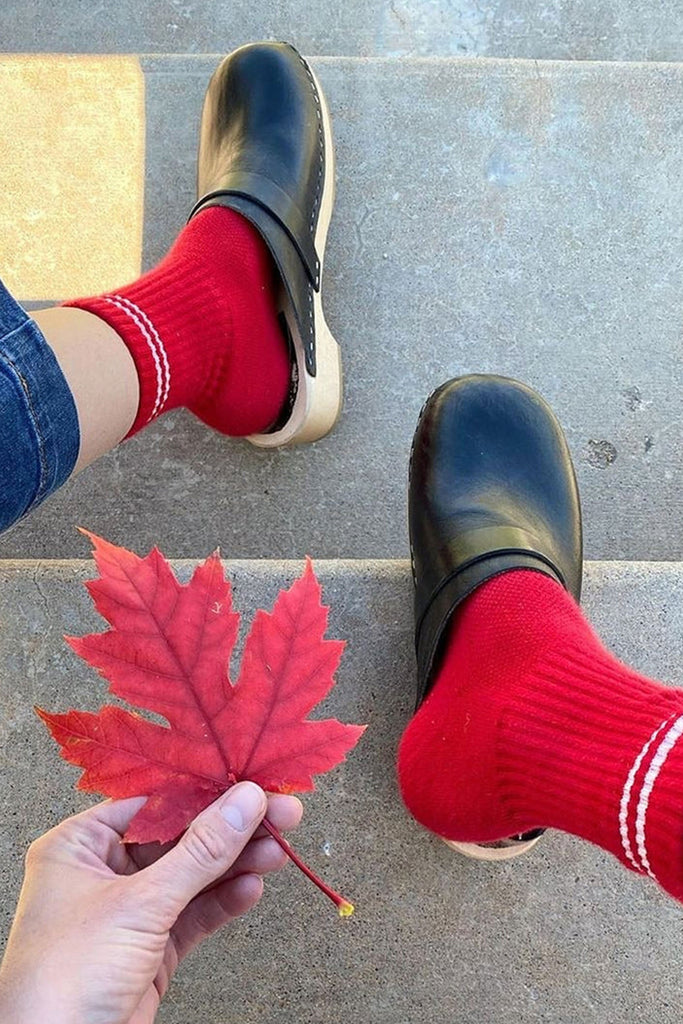 Boyfriend Socks (Red) by Le Bon Shoppe