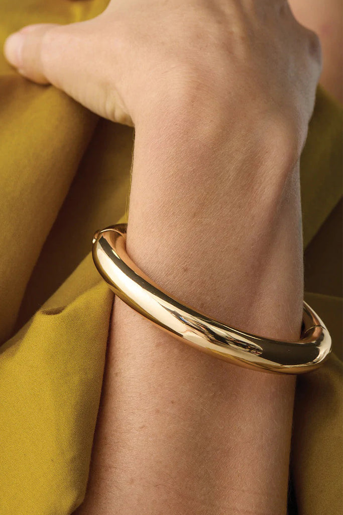 Gia Mega Bangle (Gold) by Jenny Bird