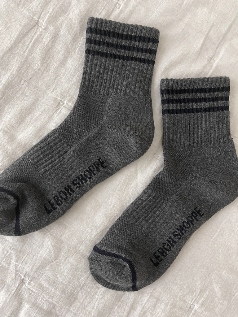 Girlfriend Socks (Soot) by Le Bon Shoppe