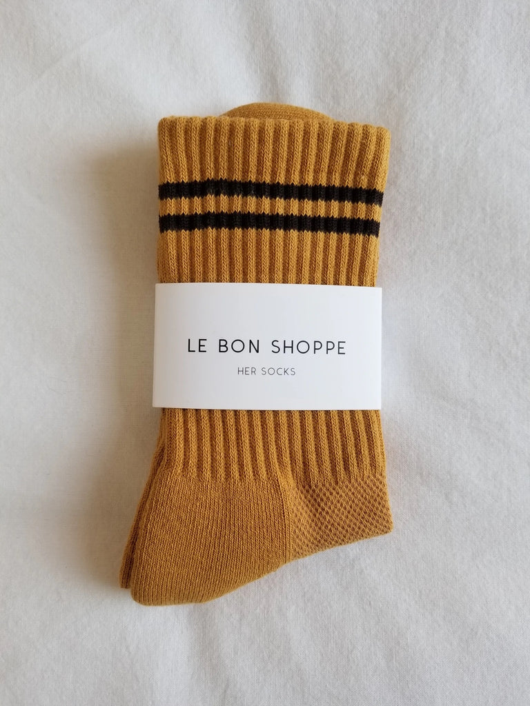 Boyfriend Socks (Biscotti) by Le Bon Shoppe
