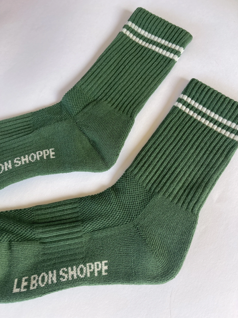 Boyfriend Socks (Moss) by Le Bon Shoppe