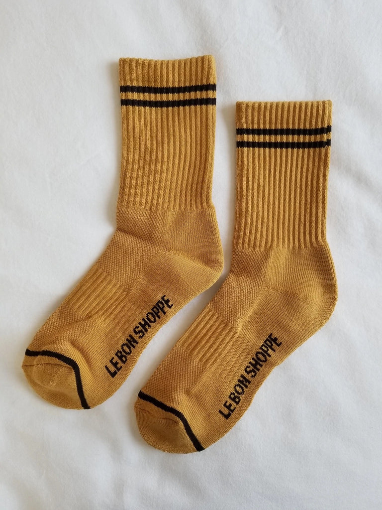 Boyfriend Socks (Biscotti) by Le Bon Shoppe
